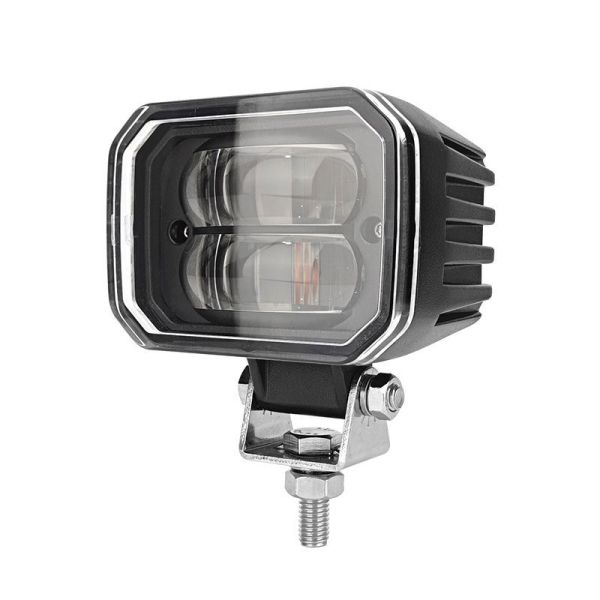 10V - 80V Forklift Red Zone Light 30W LED Forklift Safety Lights With Bracket Stainless Steel