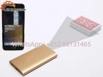 China Concealable Golden Power Bank Camera CVK 730V Poker Card Scanner 35cm wholesale