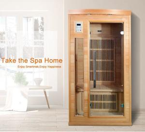 China 1750W Luxury Wooden Far Infrared Dry Sauna Room Indoor For 2 Person wholesale