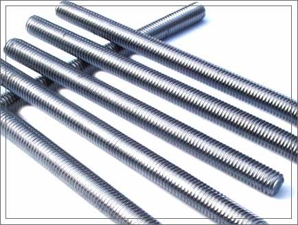 High Tensile Fine Pitch Threaded Rod Studs , Long Galvanized Threaded Rod 1m-3m