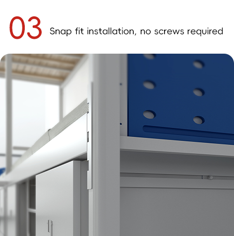 Support customization Stylish and practical student dormitory bunk bed with curtain frame and shoe frame