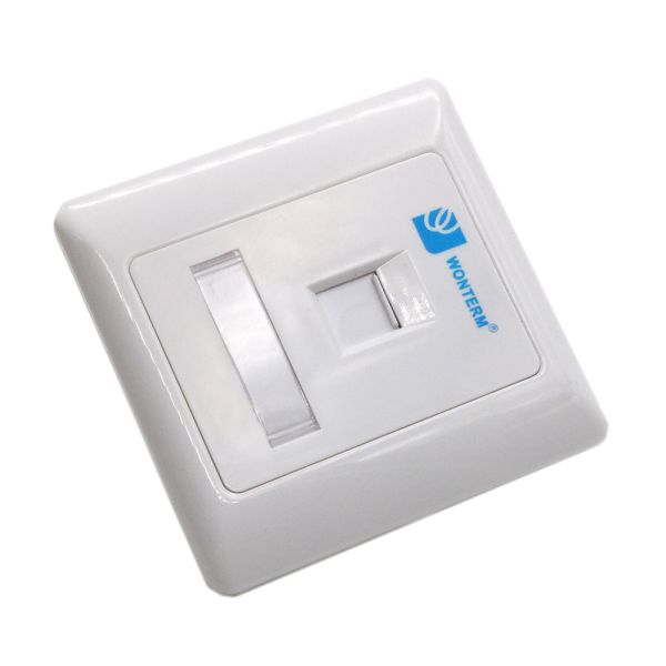 Wall Mount RJ45 Socket Single Port Keystone Faceplate 86*86mm