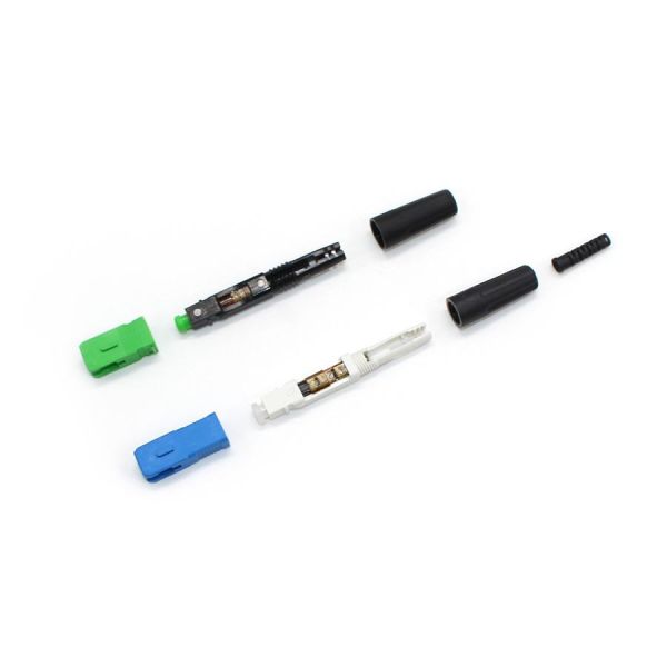 SC UPC/APC SM Fast Connector Blue For FTTH Fiber To The Home
