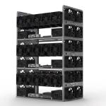 Graphics Case Crypto Coin 8gpu Ethereum ETH Mining Frame Rig Open Air Stackable