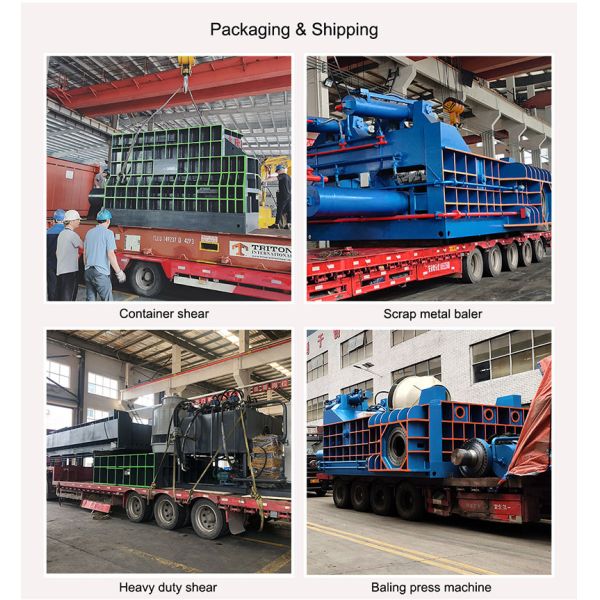 High Performance Metal Scrap Baler Machine 500x500 Mm For Electricity Powered