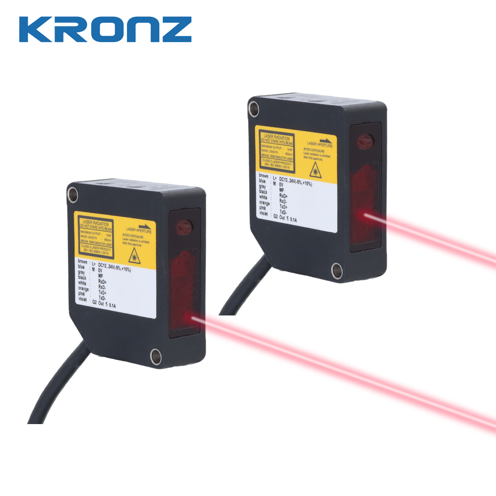 Industrial Photoelectric Sensors 655nm Wavelength With Red Laser Diode Light Source