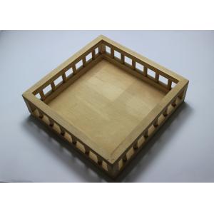 Pine Material Custom Wood Serving Tray Set Square Shape Unique Design