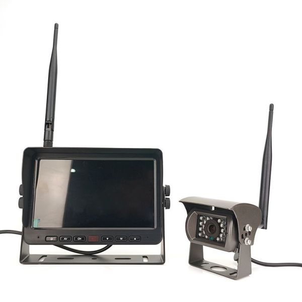 1080P Wireless Magnetic Backup Camera IP67 Rear View Monitor System 2412MHZ - 2484MHZ