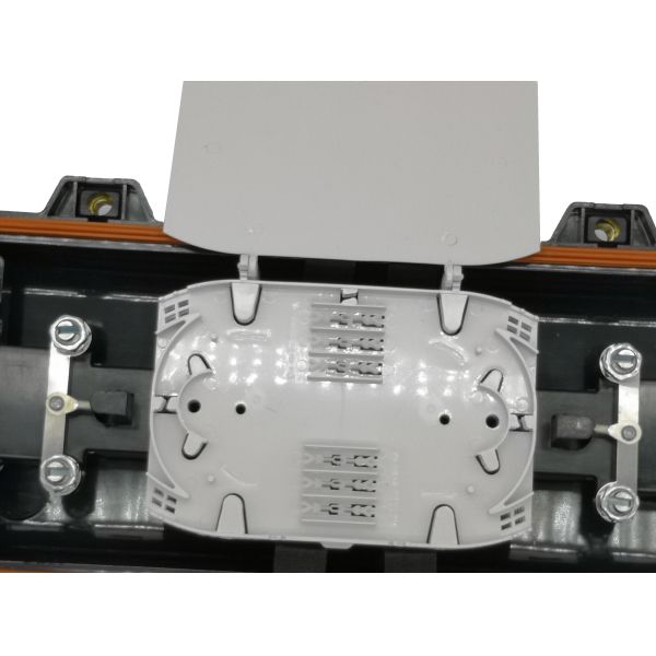 96Cores 3In 3Out Inline horizontal Fiber Optic Joint Closure Manhole Underground