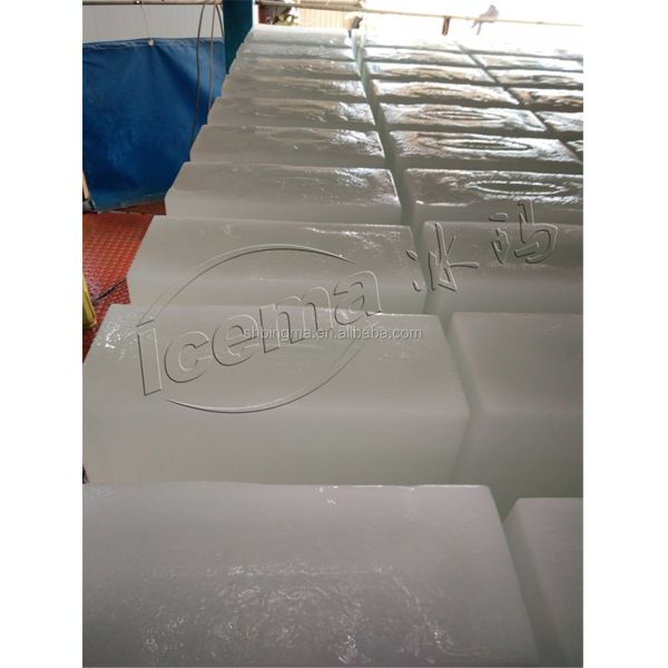 Design 15 Tons Industrial Ice Making Machine Direct Cooling Block Ice B 320x120x800 mm