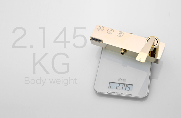 Copper Black Champagne Wall Mounted Shower Faucet Set With Handle