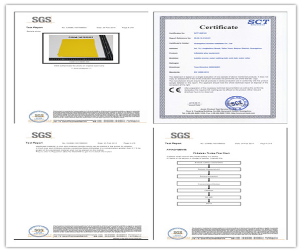 Transparent Color Inflatable Bubble Soccer , 0.8mm Human Bubble Ball Soccer