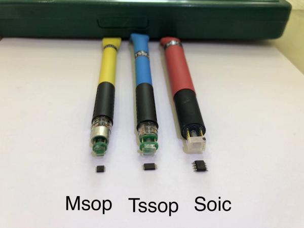 Quality MSOP8  pogo pin adapter yellow cover with GUIDE CAP used for in-circuit  PROGRAMMER EEPROM FLASH for sale