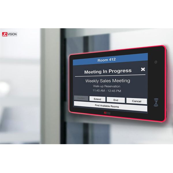 RJ45 Room Scheduling Touch Screen , IPS Screen Conference Room Availability Display 10Inch