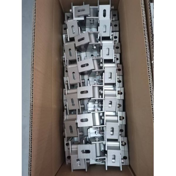 Front and Rear Leg Brackets for Silver/Black Solar Panel Mounting Tilt Angle 10deg-60deg