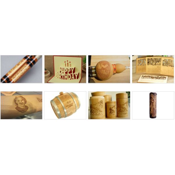 50Hz 130W CO2 Laser Engraving And Cutting Machine For Cylindrical Objects