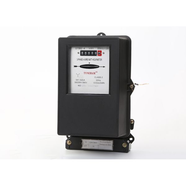 Three Phase Four Wire Electromechanical KWH Meter For Residential 50HZ/60HZ