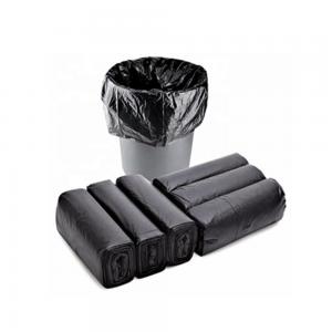 China Large Black HDPE LDPE Plastic Packing Bin Pouch Trash Garbage Bags for Cosmetic Packaging wholesale