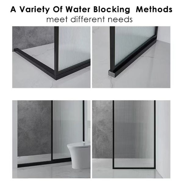 Fixed Walk In Shower Glass Partition , 8mm Frameless Glass Shower Screens