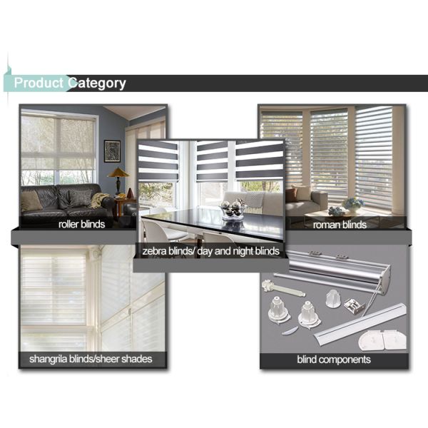 100% Polyester Semi Window Blackout Jacquard Zebra Replacement Fabric Roller Blinds Shades Shutters Sunscreen Zebra Fabric