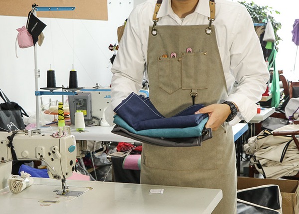 Wear Resistant 16oz Khaki Apron For Men Work