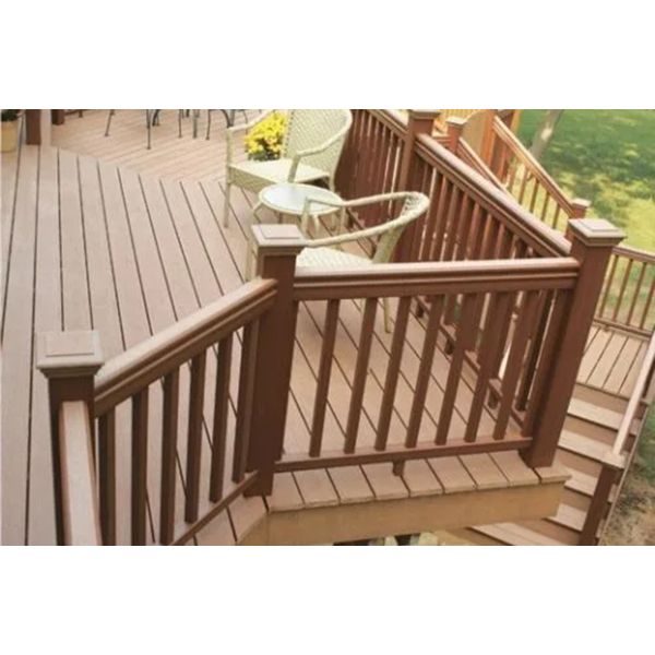 HS Co Extruded WPC Railing Wood Plastic Composite Railing For Garden / Corridor