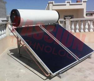China Kitchen Use Flat Plate Solar Water Heater , Rooftop Solar Hot Water System High Heat Efficient wholesale
