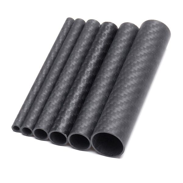Plain Weave 3K Carbon Fibre Tube CNC Machining For Cleaning Equipment