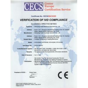 Shenyang Yude Electronic Instrument CO.,LTD Certifications