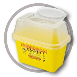China 1 Litre Sharps disposal container, Sliding Lid, Red,Sharps Container | WinnerCare wholesale