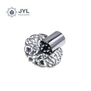 Luxury Zamac Perfume Cap Customized Design Flower Shape For FEA15 Bottle