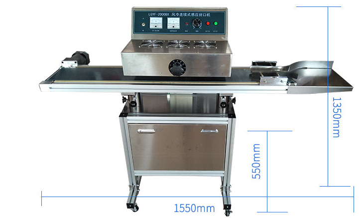 Automatic Bottle Aluminum Foil Induction Sealing Machine Floor Type Air Cooling