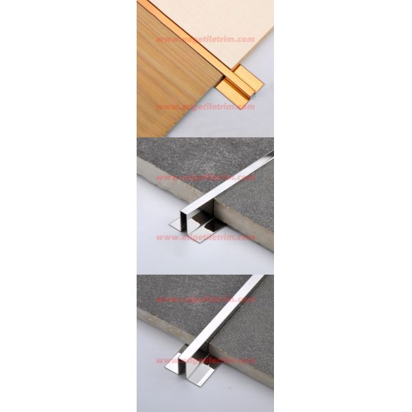 Stainless Steel Tile To Tile Edging Trim 3m Bathroom Listello Tile Border