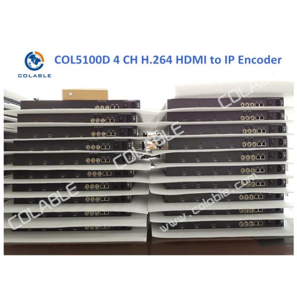Quality MPEG4 IPTV Video Encoder 4 Channel HDMI To IP Encoder For DTV System COL5100D for sale