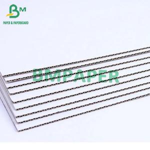 China 2 Layers White Corrugated Board E Flute F Flute 1mm 1.2mm 1.5mm 1.6mm Thick wholesale