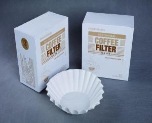 China 50 Pcs Basket Coffee Filter bleached Disposable Paper Basket For Coffee Maker wholesale