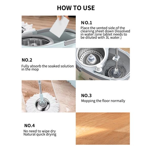 Lalkers Quick Dissolving Floor Cleaner Sheet Light Weight Disposable