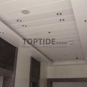 China Special Design Aluminium Linear Strip Ceiling Decorative Aluminum Grid Ceiling System on sale