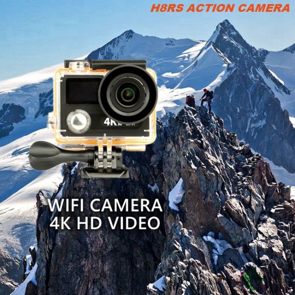 H8RS Diving 30M 4k Sports Action Camera With 2.0 Inch Remote Dual Screen