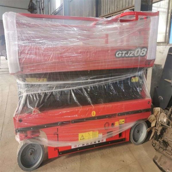 10m Small Hydraulic Aerial Construction Work Platforms Electric Scissor Lift