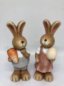 China Polyresin Rabbit Figurine Home Resin Garden Decor Handmade Craft wholesale