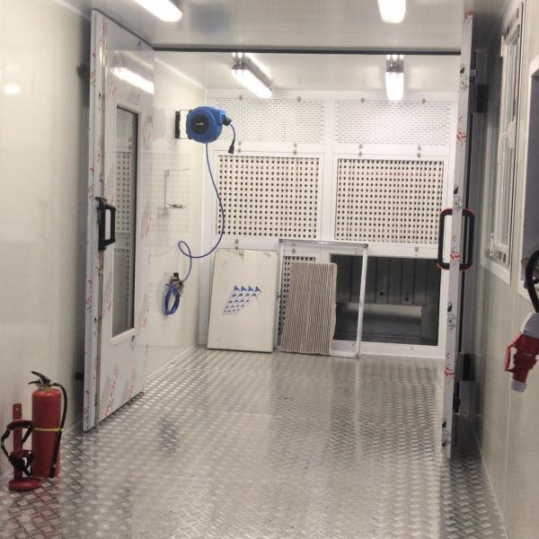 Convenient Spray Painting Mobile Container Spray Booth Garage Spray Booth For Repairs