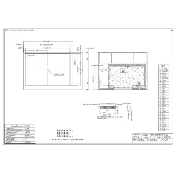 5.6 Inch Industrial TFT Display