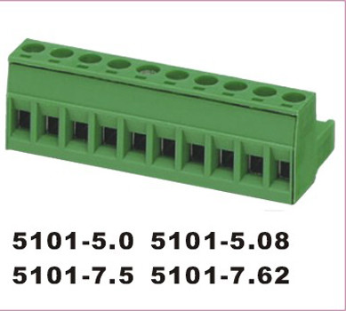 5001 PA66 Brase Plug Terminal Block Connector IP65
