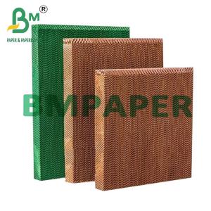 China 95g Brown Color Cellulose Paper Cooling Pad Wall For Poultry House Cooling System wholesale