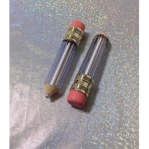China Cute Pencil Shaped 5ml Empty Lipstick Tubes Diy With Brush Wands wholesale