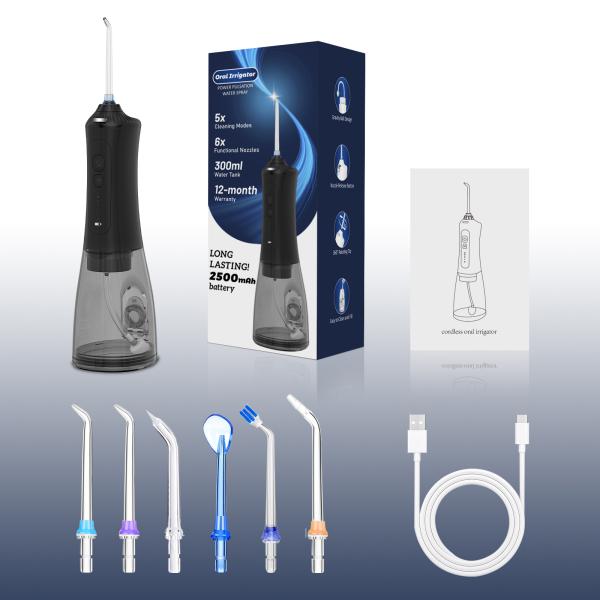 Big Battery 2500mah Water Flossers For Teeth Cordless Portable Dental Oral Irrigator