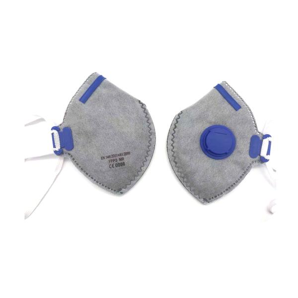 Vertical Foldable FFP3 Dust Mask , FFP3 Respirator Mask With Valve