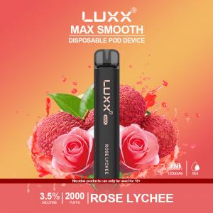 China CE Certified Disposable Electronic Cigarette 1350mAh Rose Lychee 3.5mg Nicotine on sale