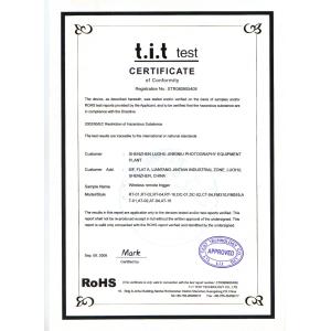 GODOX PHOTO EQUIPMENT CO.,LTD. Certifications